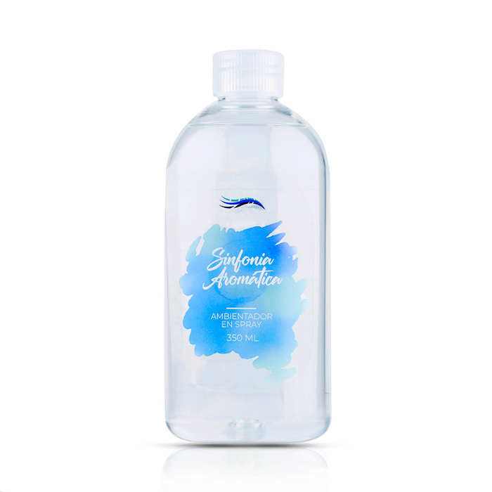 Recarga difusor ambiental en Spray Sinfonía Aromática de Briza Parfums, 350 ml. Aroma duradero y elegante para el hogar. Distribuido por Essenciel.