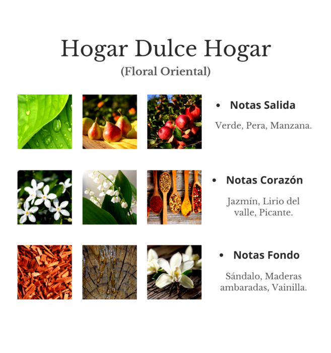 notas aromatizante Hogar Dulce Hogar de Briza Parfums, 350 ml. Fragancia para el hogar con aroma acogedor. Distribuido por Essenciel.