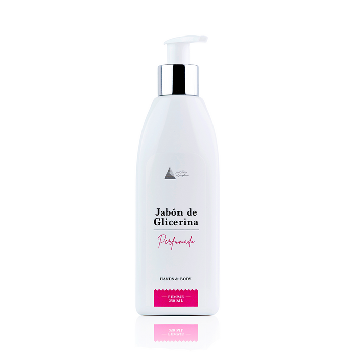 Jabón de glicerina perfumado para mujer Parfums d' Parfums, 250 ml, hidratante y aromático. Distribuido por Essenciel.