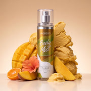 Body Mist Mango Andrew’s de 155 ml en una composición con ingredientes que evocan sus notas aromáticas.