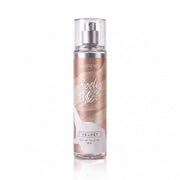 Body Mist Velvet Andrew’s de 155 ml, botella con etiqueta rosa suave y tapa transparente.