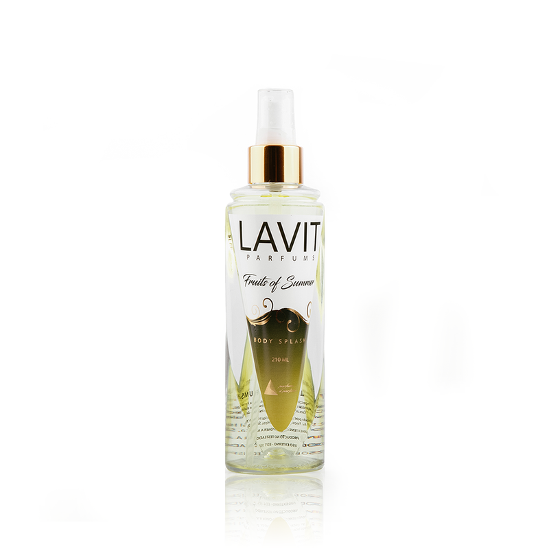 Body Mist Fruits of Summer - inspirado en Flor del Sol, Lavit Parfums. Fragancia femenina floral y frutal con un aroma vibrante y tropical.